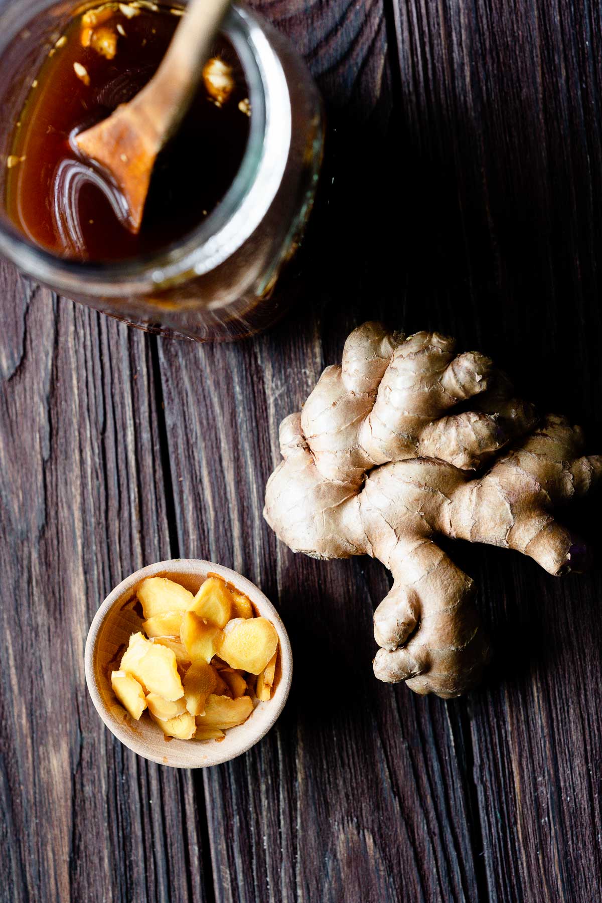 pickled ginger made with fresh ginger root vinegar and coconut sugar for a refined sugar free option