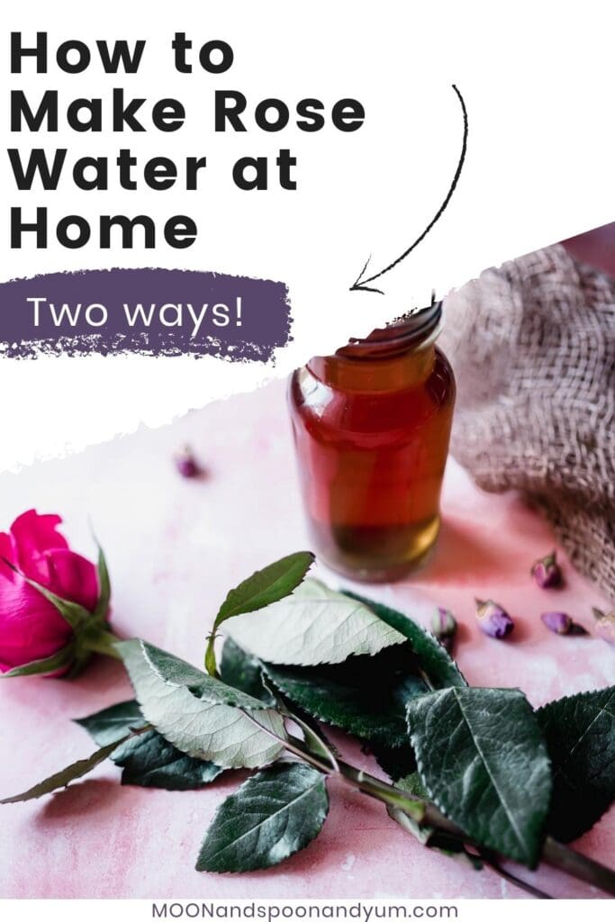 How to Make Rose Water at Home 2 Ways - Easy DIY Rosewater Recipe