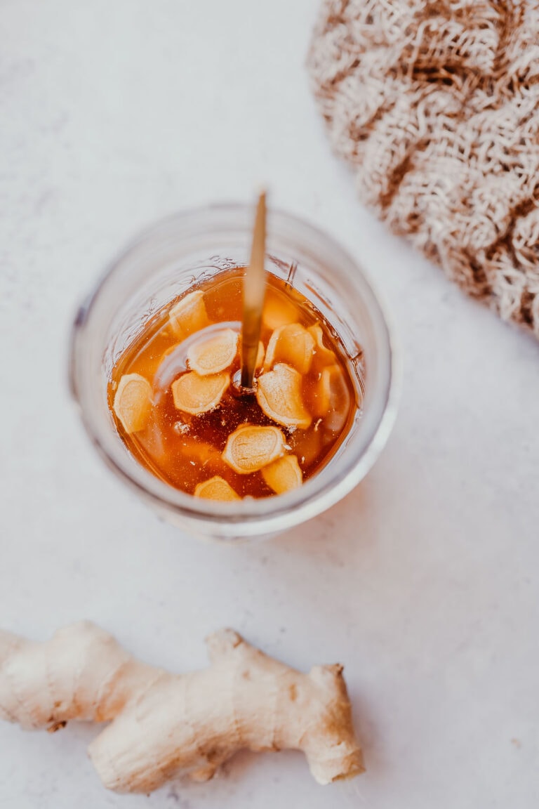 Honey Fermented Ginger MOON and spoon and yum