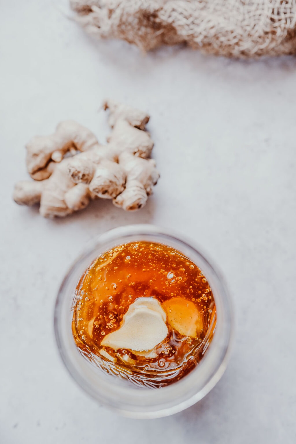 Honey Fermented Ginger MOON and spoon and yum