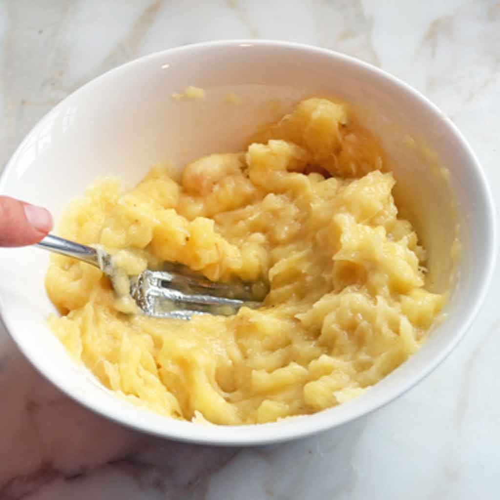 Mashed banana.