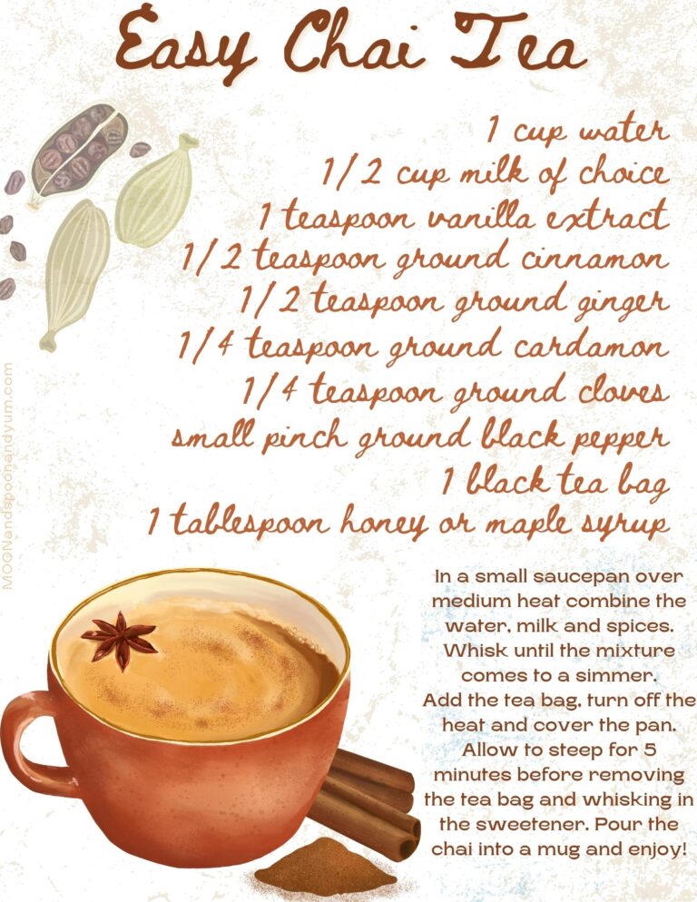 What Does Chai Taste Like? + Free Printable Chai Tea Recipe