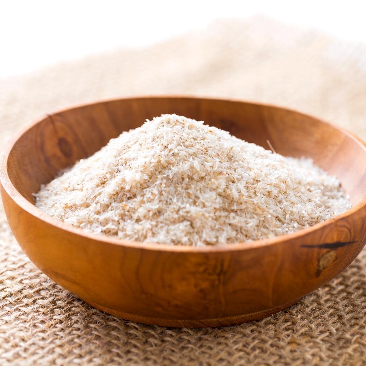 A bowl of psyllium husk.