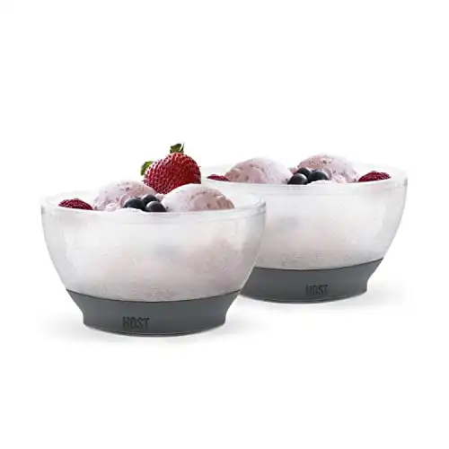 Host Ice Cream Freeze Bowl, Set of 2 Double Walled Insulated