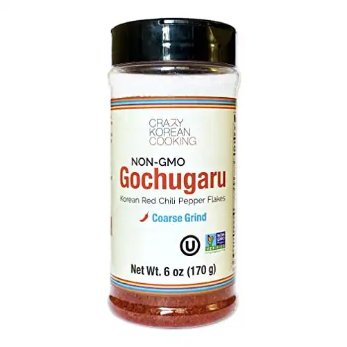 Non-GMO, Gochugaru, Kosher, Gluten Free, No additives, Korean Red Pepper Powder Flakes, Coarse Grind