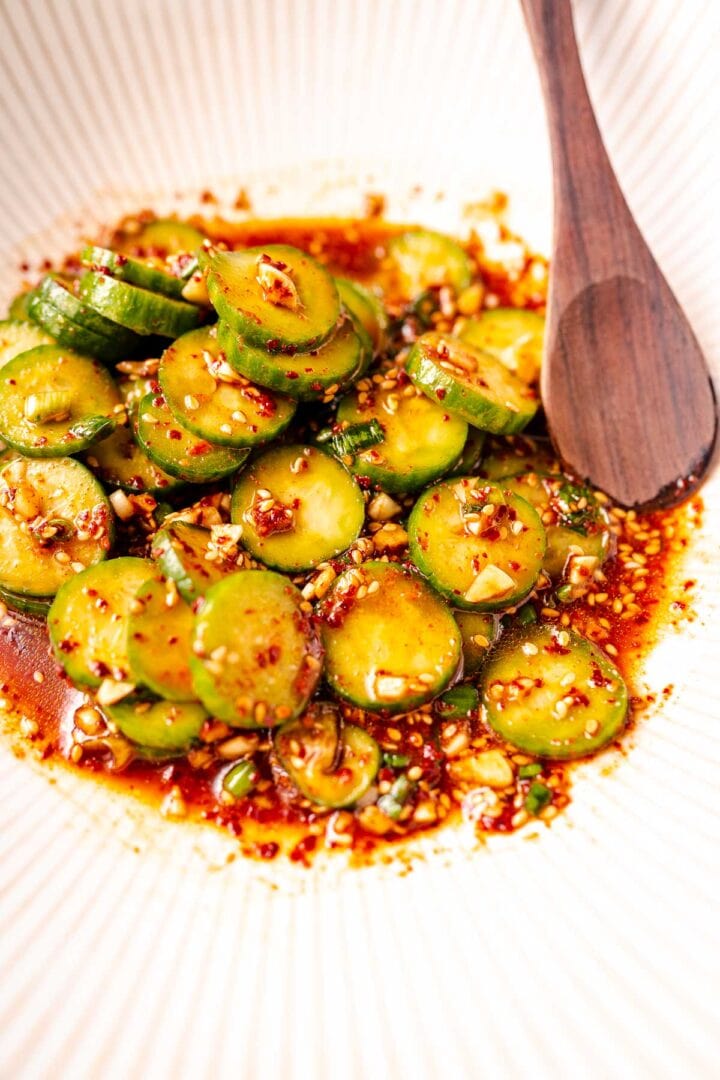 Spicy Korean Cucumber Salad (Oi Muchim) - MOON and spoon and yum