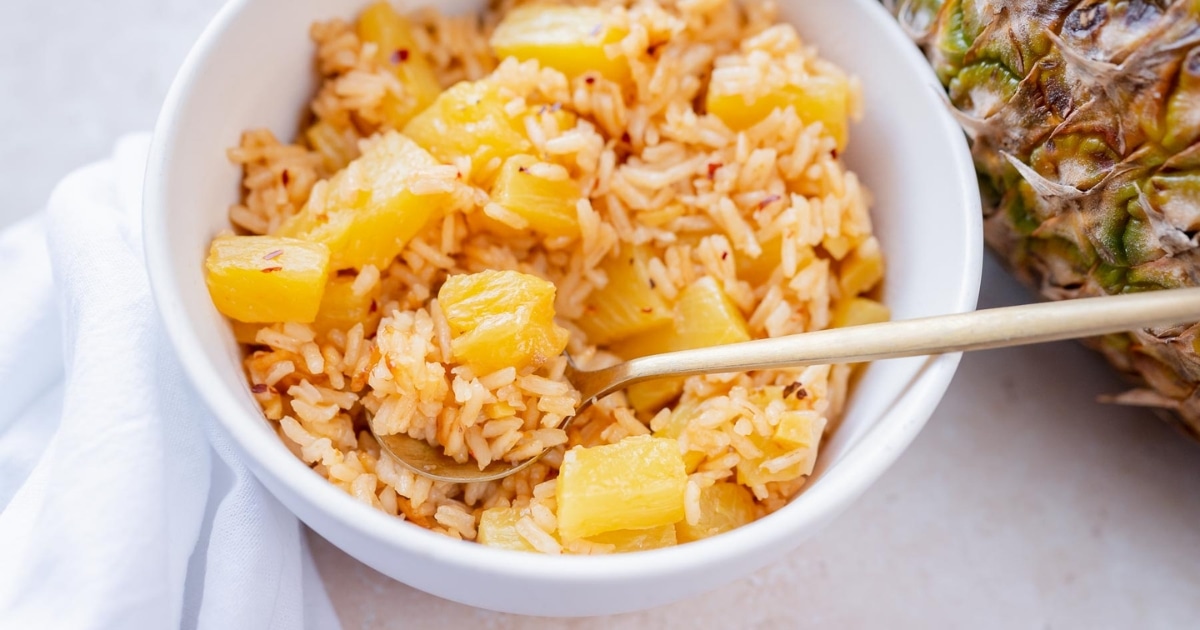 Easy Pineapple Rice Recipe - MOON and spoon and yum