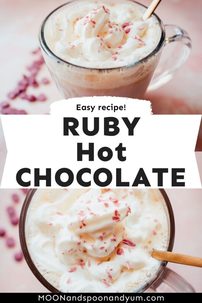Ruby Hot Chocolate (Pink Hot Chocolate) - Brunch & Batter