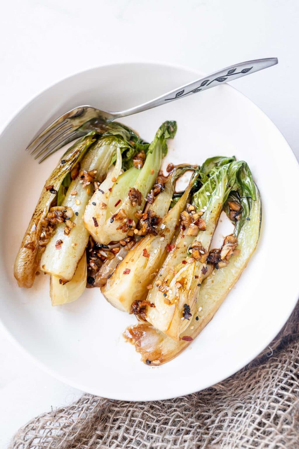 10-Minute Garlic Bok Choy Recipe - MOON And Spoon And Yum