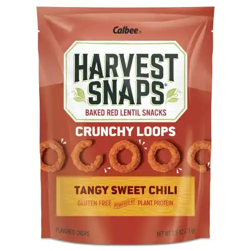 Harvest Snaps (Tangy Sweet Chili Crunchy Loops, 12 Snack Packs)