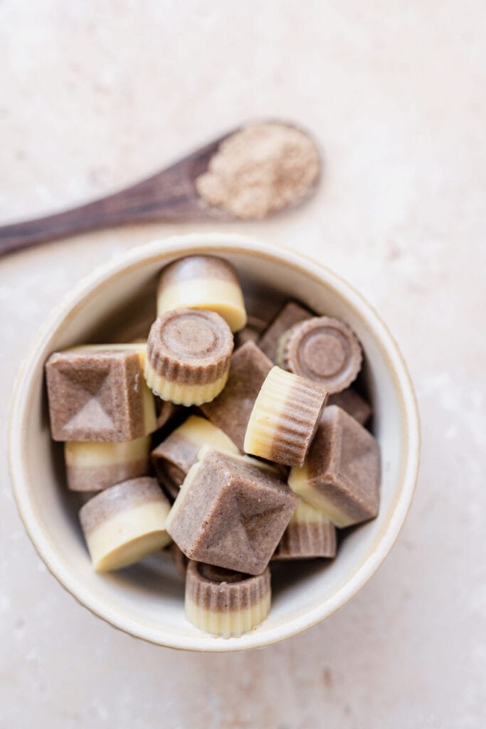 Vegan Chai White Chocolates - MOON and spoon and yum