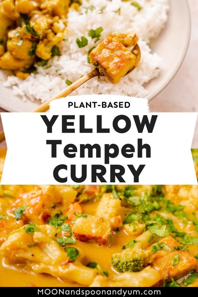 Yellow Tempeh Curry - MOON and spoon and yum
