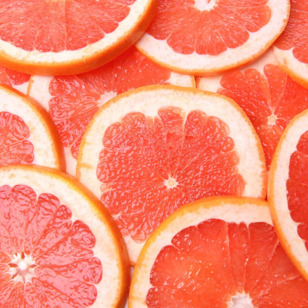 Slices of grapefruit.