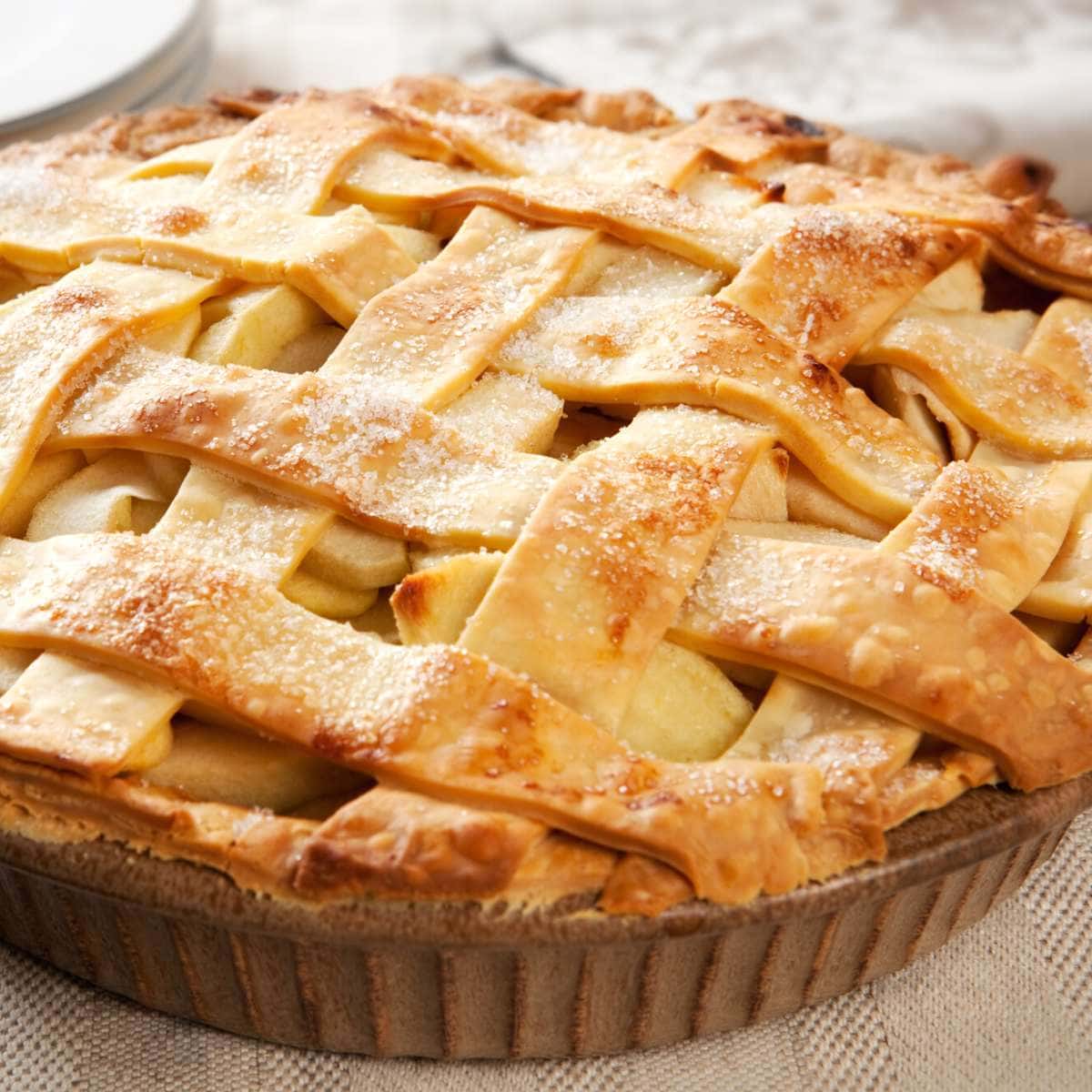 An apple pie.