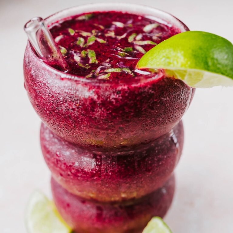 Frozen Blueberry Margarita Mocktail