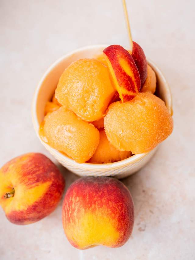 Perfectly Peach Sorbet