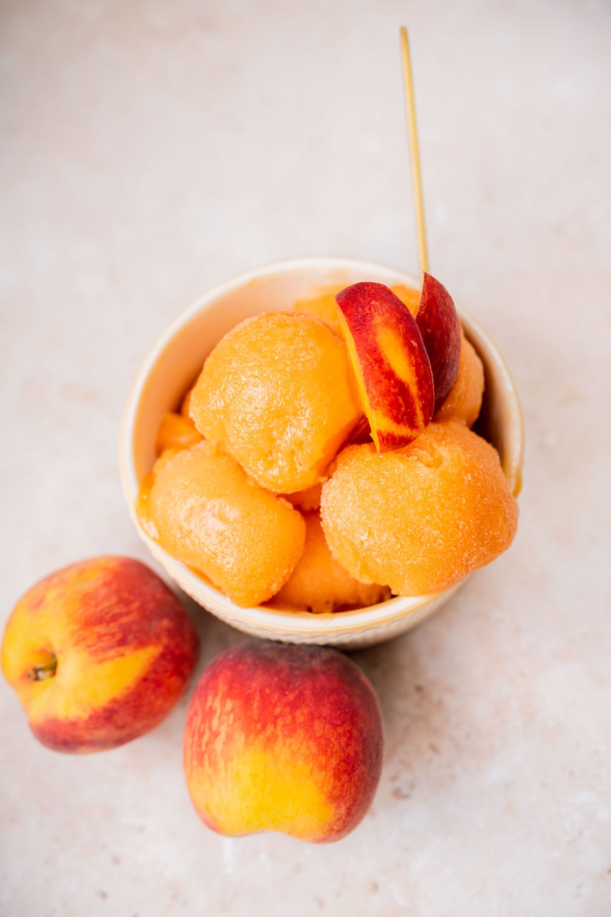 Peach sorbet cuisinart ice cream online maker