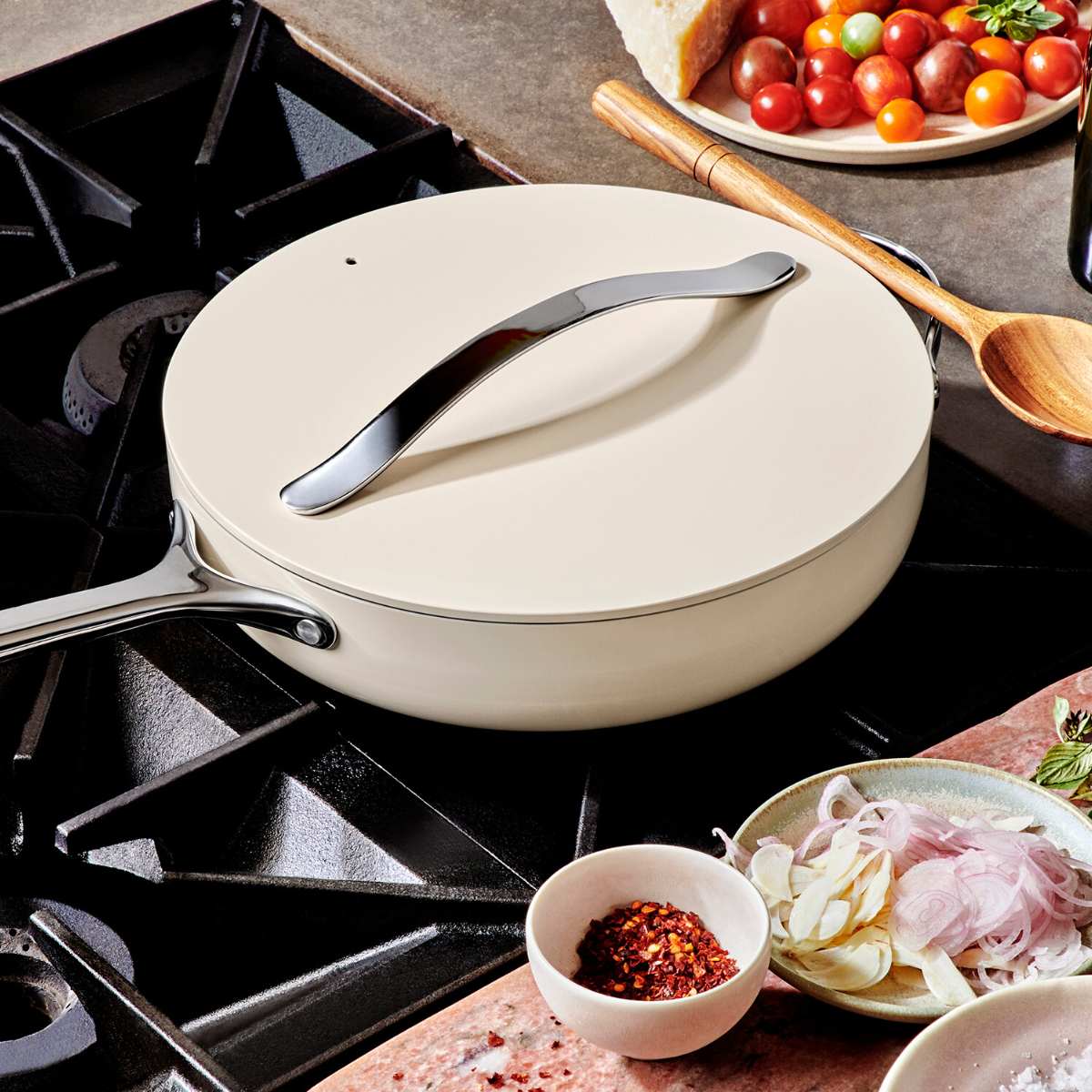 Sauté Pan | Induction, Gas, & Electric Safe | PTFE-Free | Caraway
