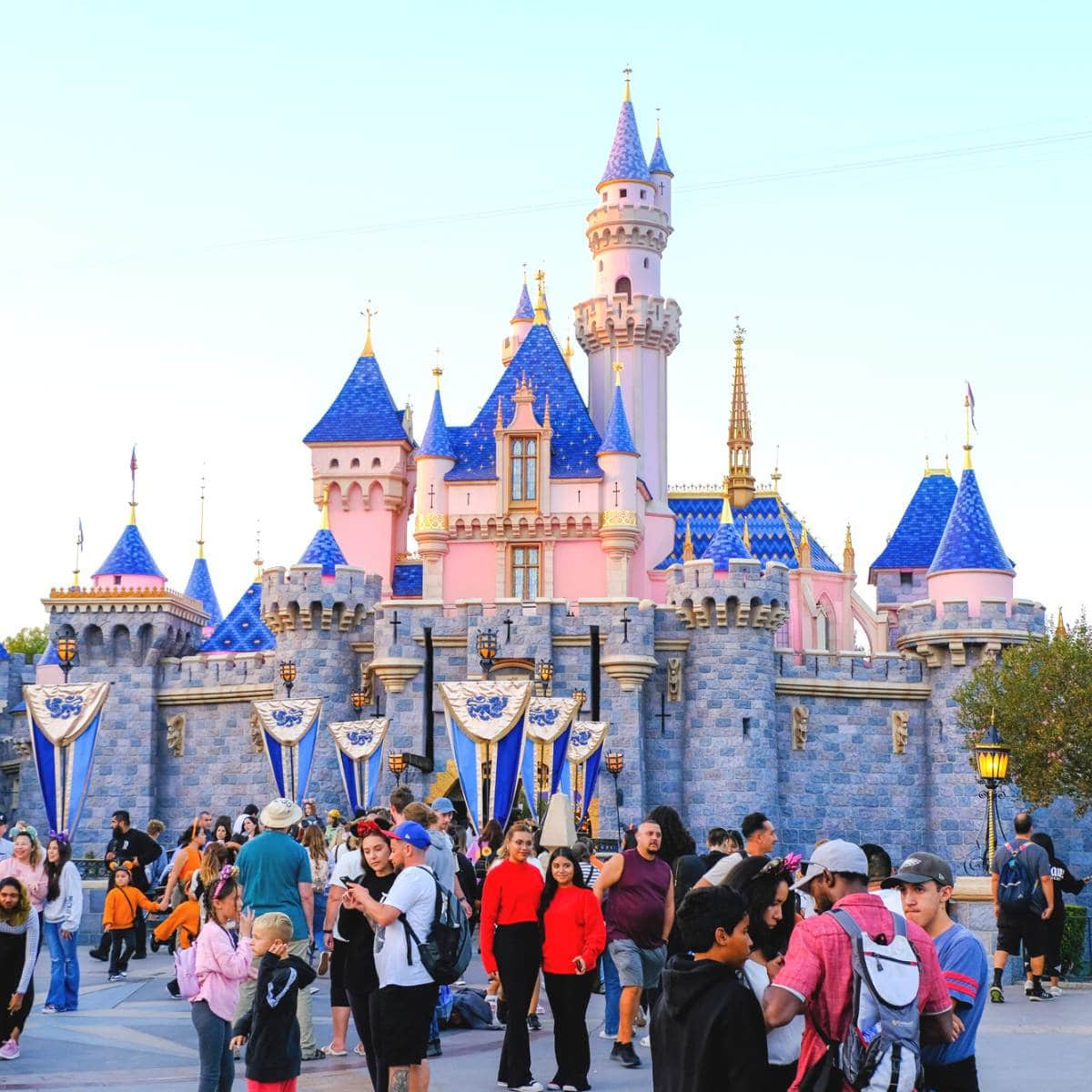 An image of the castle at Disneyland of California.