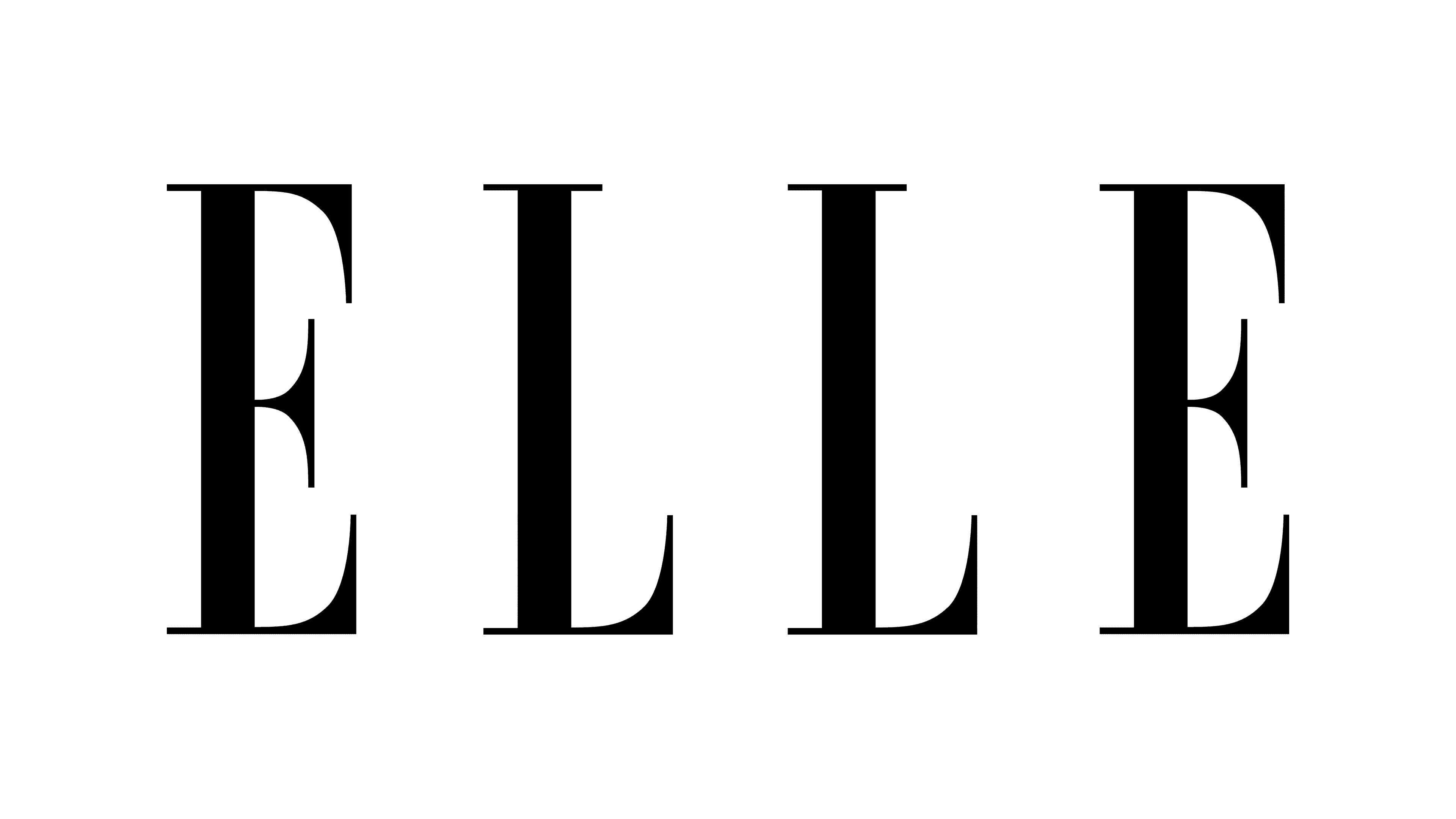 The elle logo on a green background.