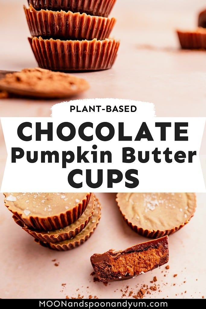 Chocolate pumpkin cups.