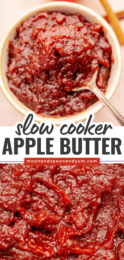 This recipe is for making delicious apple butter using a slow cooker.