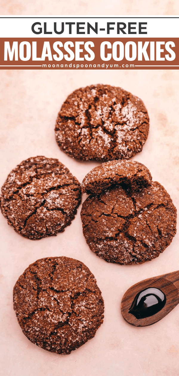 Gluten-Free Molasses Cookies - MOON and spoon and yum