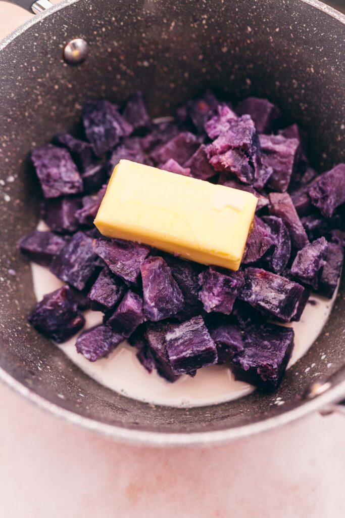 Creamy Mashed Purple Sweet Potatoes - MOON and spoon and yum