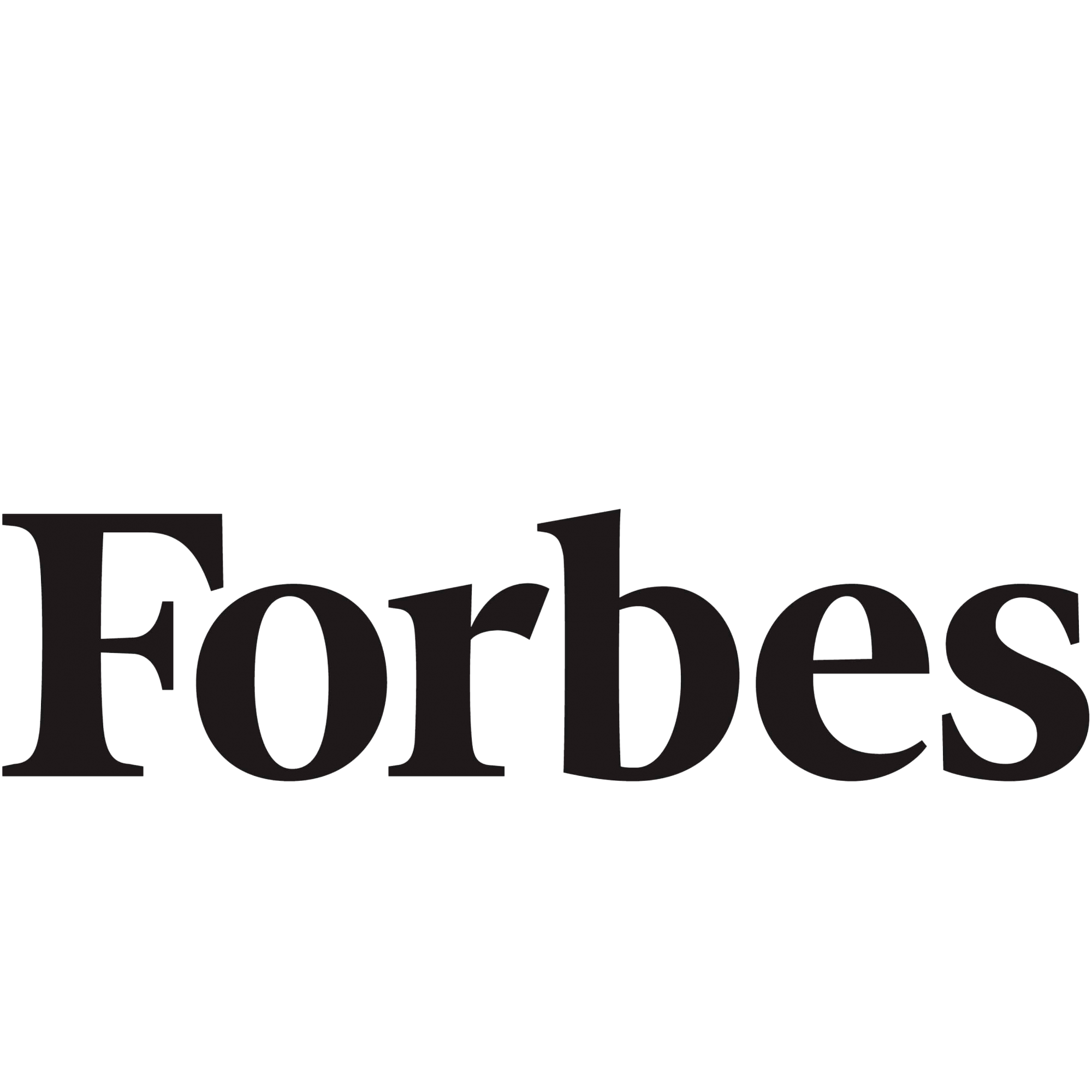 The Forbes logo in classic black text, set against a transparent background, adds a touch of elegance to any home office décor.