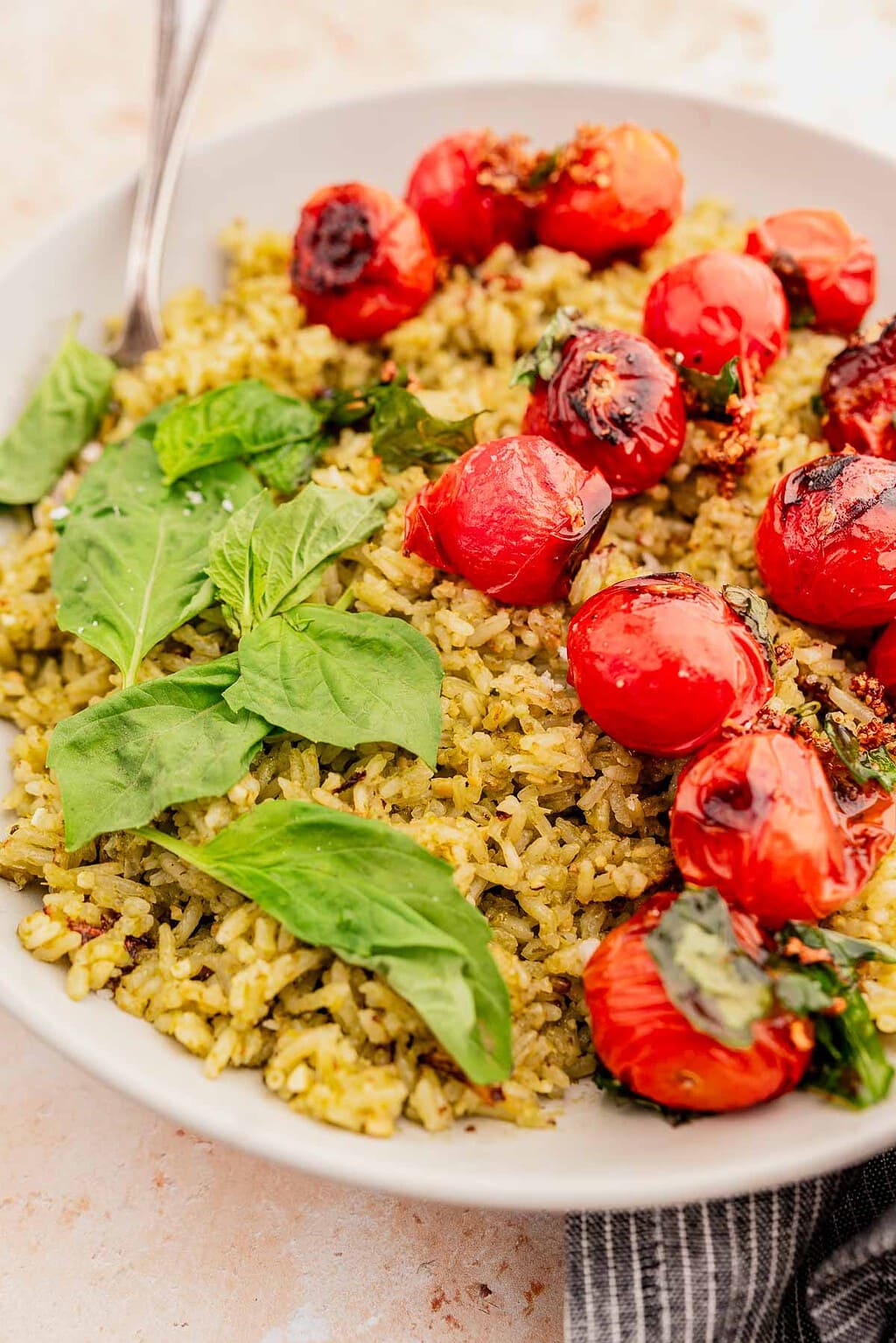 Easy and Delicious Pesto Rice - MOON and spoon and yum