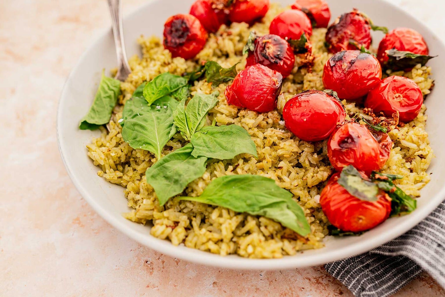 Easy and Delicious Pesto Rice - MOON and spoon and yum