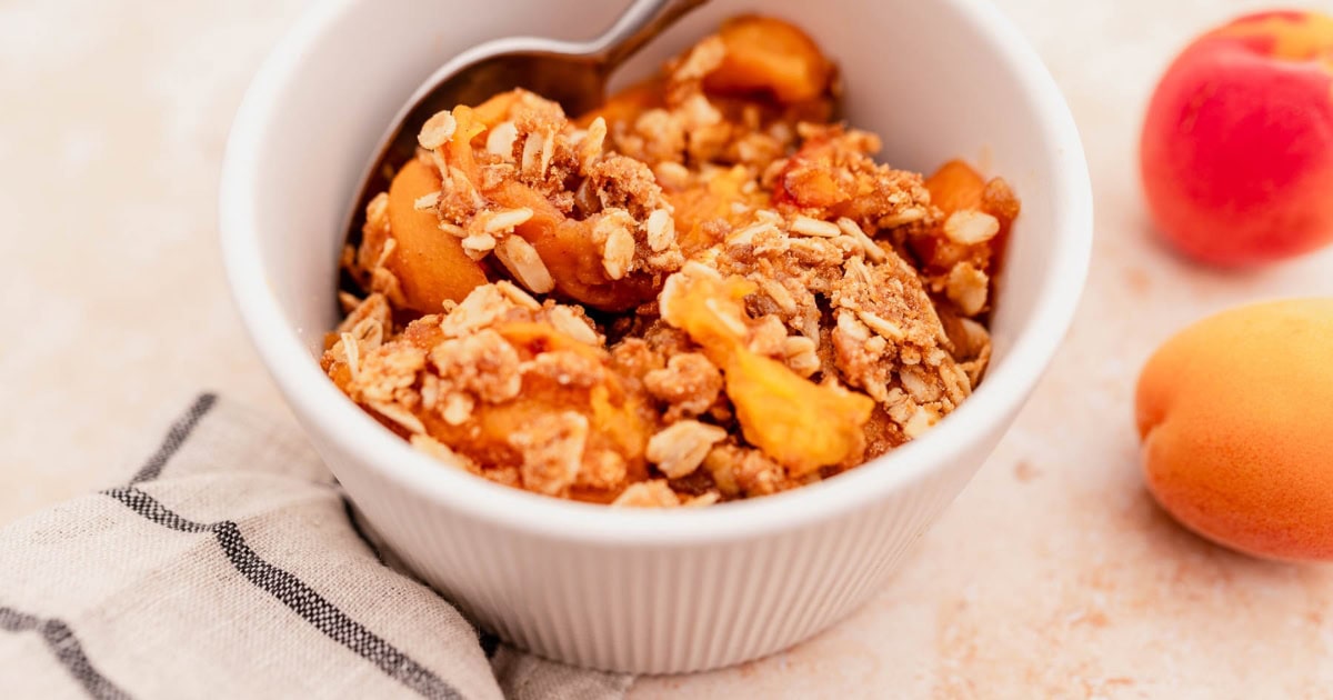 Easy And Delicious Gluten Free Apricot Crisp Moon And Spoon And Yum