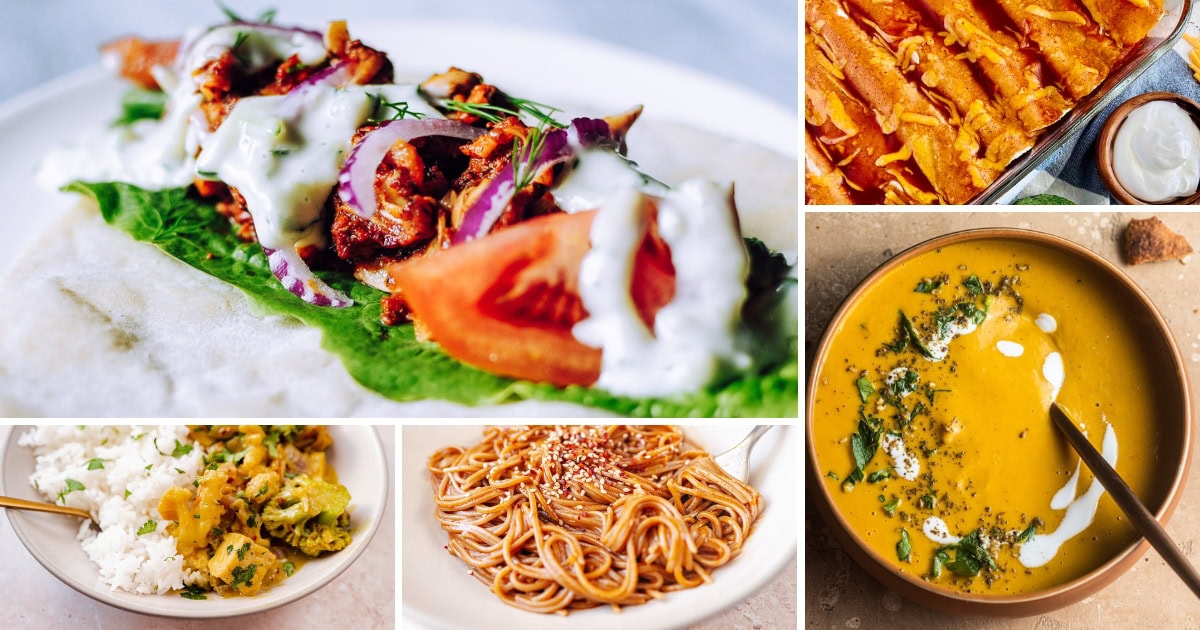 50+ Easy and Healthy Vegetarian Dinner Ideas - MOON and spoon and yum