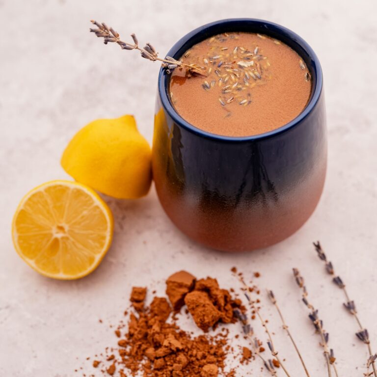 Lemon Lavender Hot Chocolate