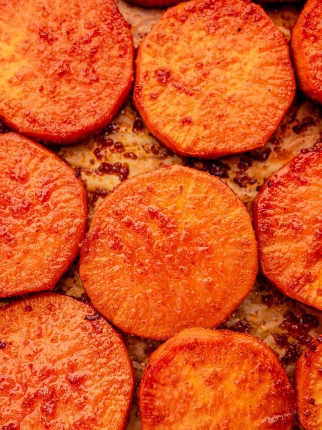 Oven Baked Sweet Potato Slices