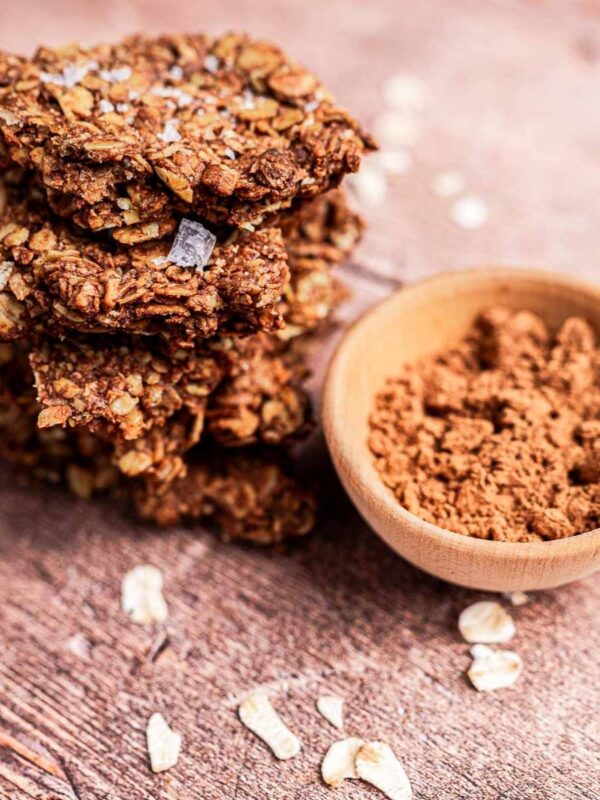 Chocolate Tahini Granola Bark
