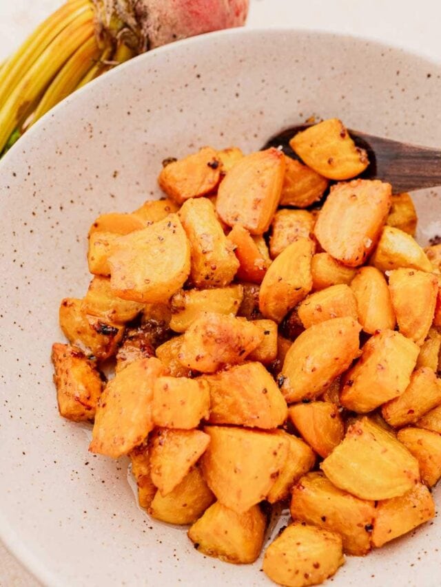 Honey-Dijon Roasted Golden Beets